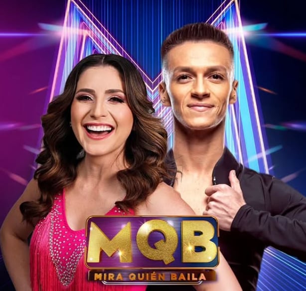 Natalia Monge y Yenier Jiménez en Mira quién baila